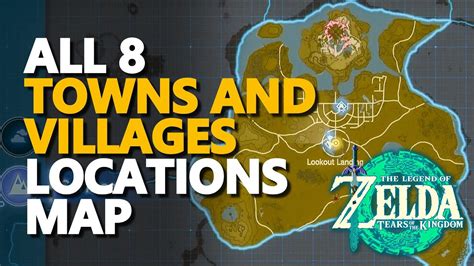 towns in breath of the wild|Zelda: Breath of the Wild Village Location Map For Every Town .